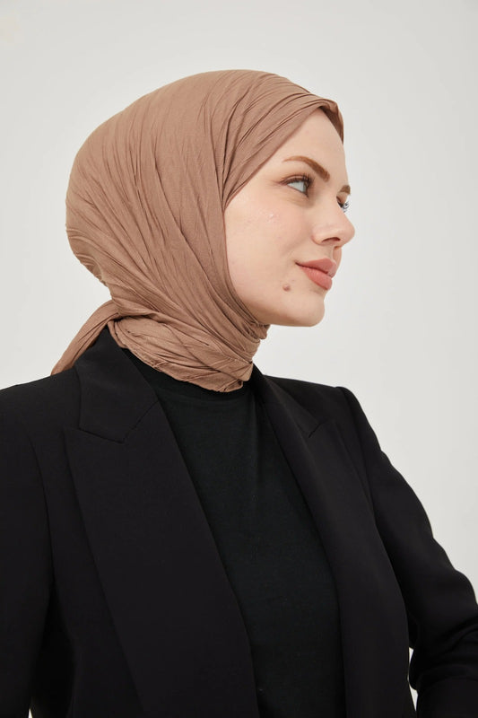 Piliseli Bambu Eşarp Sütlü Kahve